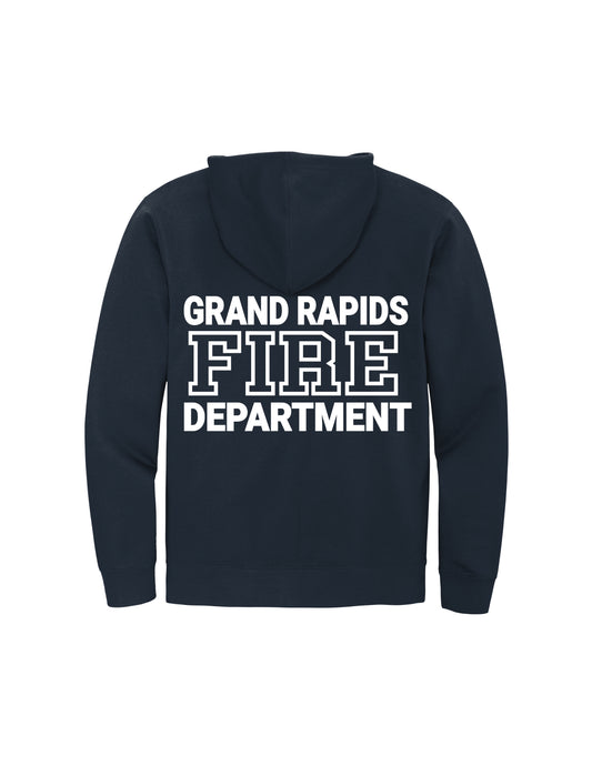 Local 366 Block Letter Full Zip Hoodie Sweatshirt