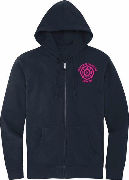 Breast Cancer Awareness Full Zip Hoodie Sweatshirt